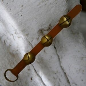 Brown Leather Jingle Bells Strap